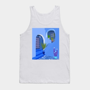 Blue city, Morocco Tank Top